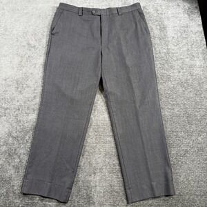 Linea Naturale Luxe‎ Dress Pants Men's Size 38x30 Gray 100% Wool Made In Italy